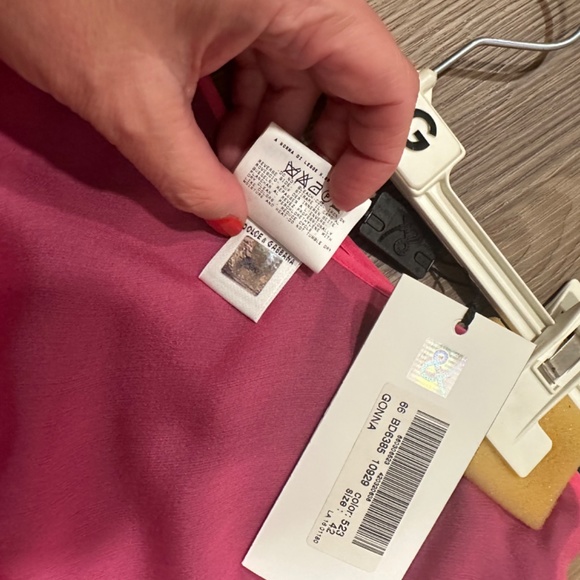 Dolce & Gabbana pink silk summer light skirt size 42 4 6 - Picture 6 of 7